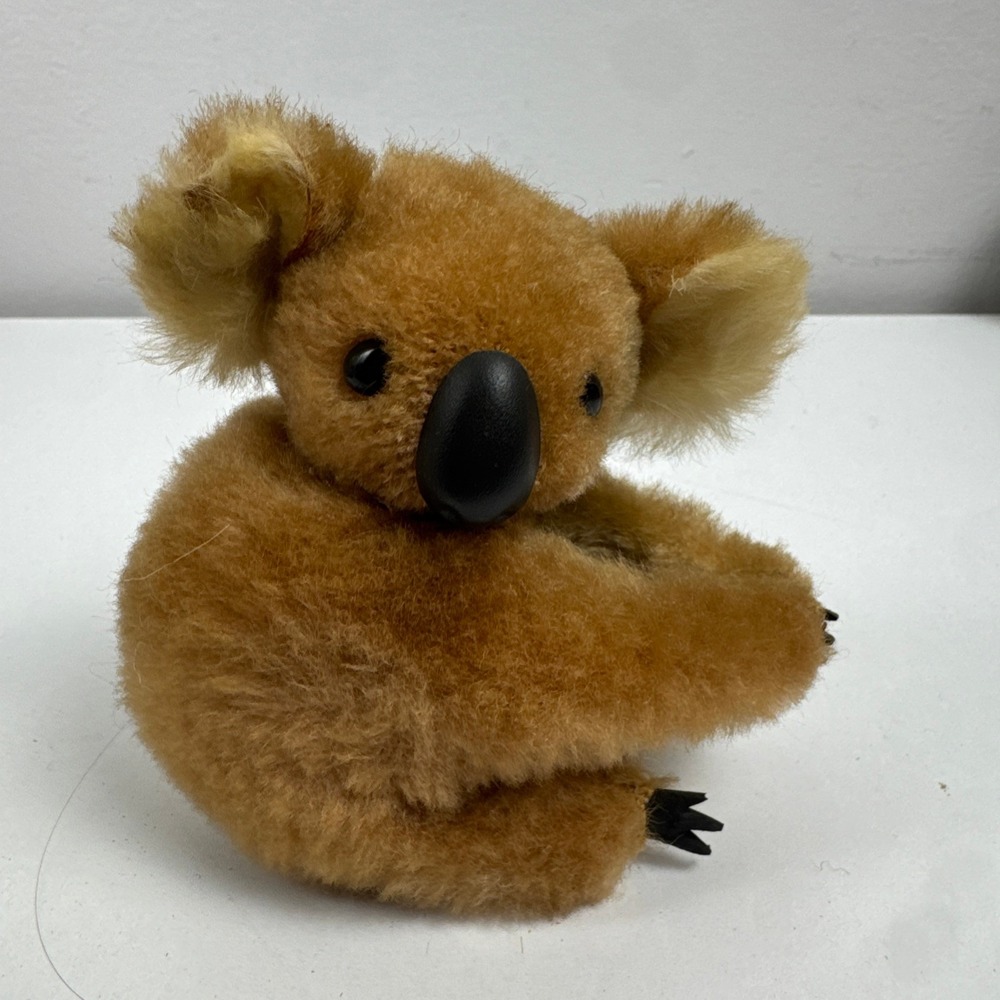 Vintage 1974 ITI Hawaii Koala-Me Clip On Plush Toy‎ Korea Nam Jin Ind Inc Tan